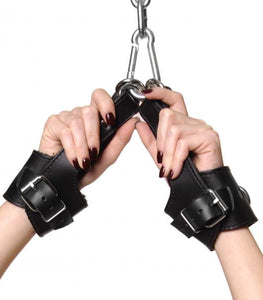 Strict Leather Fleece Lined Suspension Cuffs Black