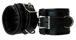 Leather Padded Premium Locking Wrist Restraints Black