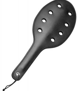 Strict Leather Rounded Paddle With Holes