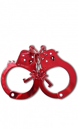 Fetish fantasy series anodized cuffs - red