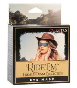 Ride Em Premium Denim Coll Eye Mask