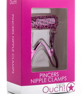Ouch Pincers Nipple Clamps Pink