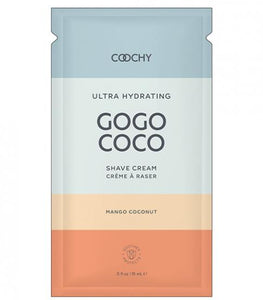 Coochy Ultra Hydrating Shave Cream Foil - .35 Oz Mango Coconut
