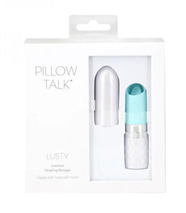 Pillow Talk Lusty Flickering Lipstick Massager Teal