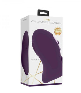 Vive Hana Rechargeable Pulse-wave Silicone Finger Vibrator Purple