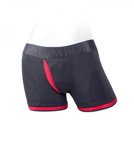 Spareparts Tomboii Nylon Boxer Briefs Harness Black/red Size 3xl