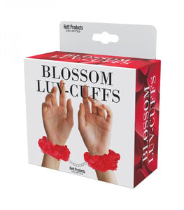 Blossom Luv Cuffs Flower Hand Cuffs Red