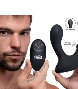 10x Inflatable And Tapping Silicone Prostate Vibrator