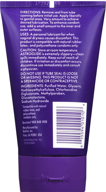 Astroglide Water Gel Tube 4 Oz Default Title