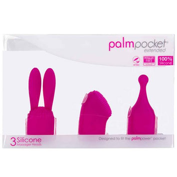 Palm Power Pocket Extended 3 Silicone Massager Heads Default Title