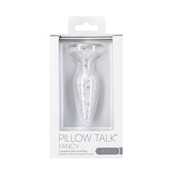 Pillow Talk Fancy Glass Anal Plug Translucent Default Title