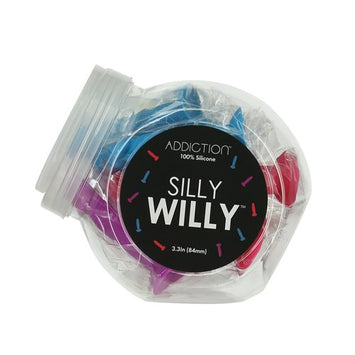 Addiction Silly Willy Glow In The Dark Mini Dongs 12pc Bowl Default Title