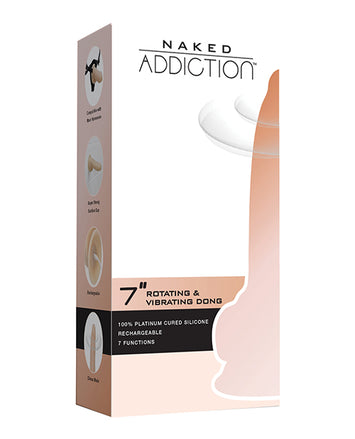 Naked Addiction 7in Rotating & Vibrating Dong Default Title