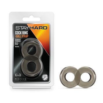 Stay Hard Cock Ring & Ball Strap Black Default Title