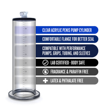 Performance In Penis Pump Cylinder Clear 9 In X 2.25 In