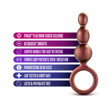 Anal Adventures Matrix Beaded Loop Plug Copper Default Title