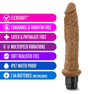 Dr Skin Cock Vibe #8 9.75 Mocha