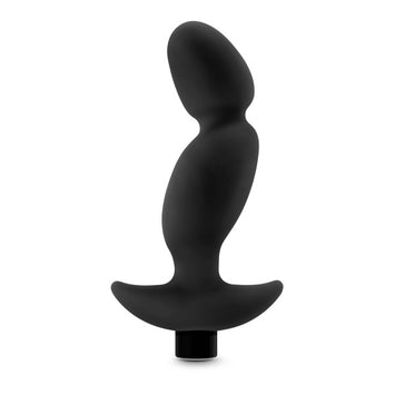 Anal Adventures Platinum Silicone Vibrating Prostate Massager 04 Black Default Title