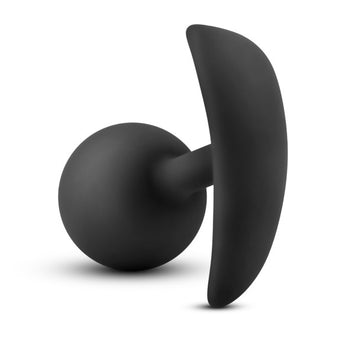 Anal Adventures Platinum Silicone Vibra Plug Black Default Title