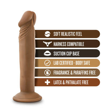 Dr. Skin Dr. Small 6in Dildo Mocha