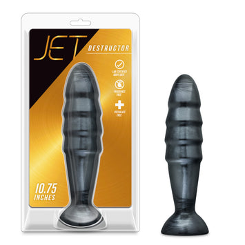 Jet Destructor Carbon Metallic Black Butt Plug Default Title