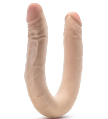 Dr Skin Plus - 16.5 Posable Double Dong - Beige