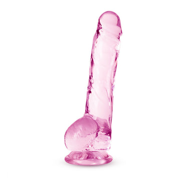 Naturally Yours 8in Rose Crystalline Dildo Default Title