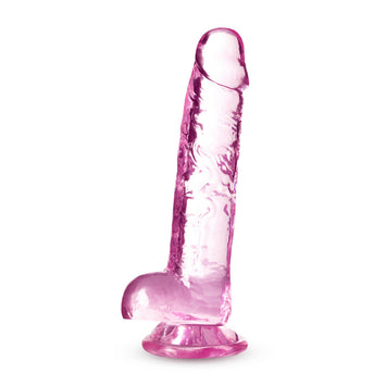 Naturally Yours 7in Rose Crystalline Dildo Default Title