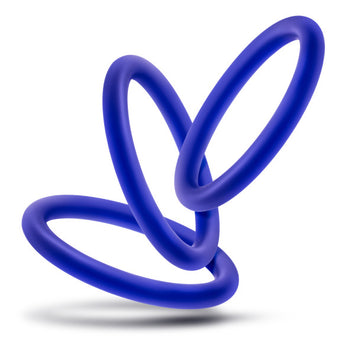 Performance Vs1 Pure Premium Silicone Cockrings Medium Indigo Default Title