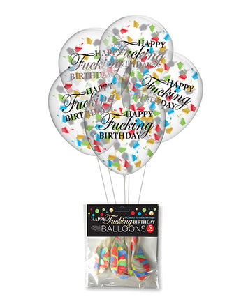 Happy F*ing Birthday Confetti Balloons Default Title