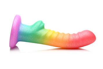 Simply Sweet 6.5in Rainbow Dildo Rainbow