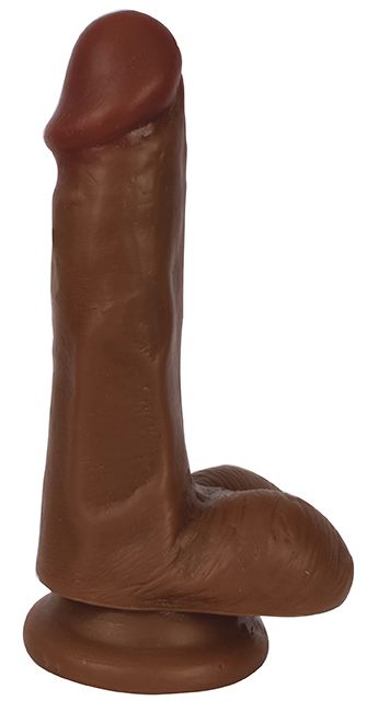Thinz Slim Dong 6in W/ Balls Chocolate Default Title