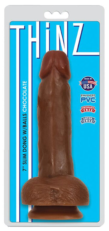 Thinz Slim Dong 7in W/balls Chocolate Default Title