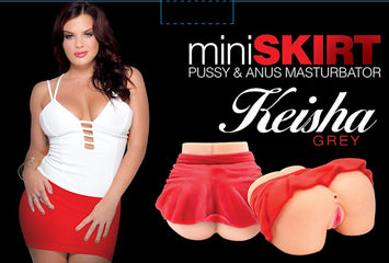 Keisha Grey Mini Skirt Pussy & Anus Masturbator Default Title