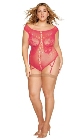 Seamless Butterfly Garter Teddy Watermelon Osq Default Title