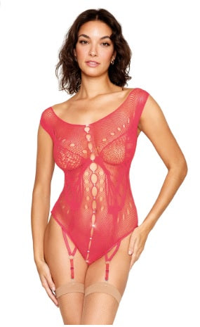 Seamless Butterfly Garter Teddy Watermelon O/s Default Title