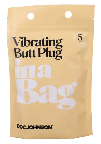 In A Bag Butt Plug 5 Black Vibrating