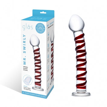 Glas Mr Swirly Spiral Glass Dildo Default Title