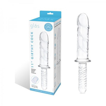 Glas 11in Girthy Cock Double Ended W/ Handle Default Title