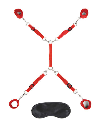 Lux Fetish 7 Pc Bed Spreader Red Default Title