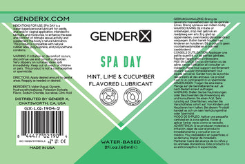 Gender X Spa Day Flavored Lube 2 Oz Default Title