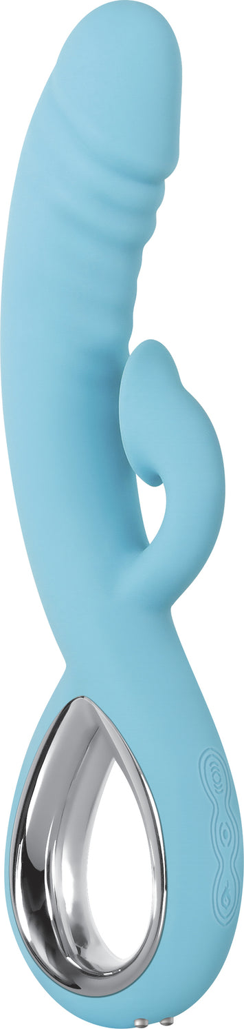 Evolved Triple Infinity Vibrator W/ Suction Blue Default Title
