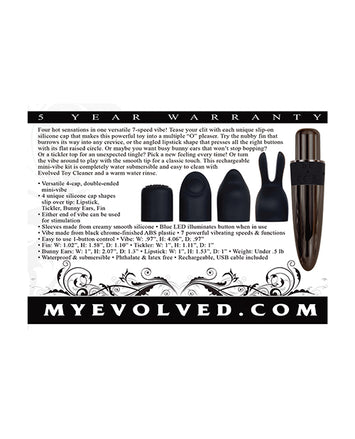 Evolved Tiny Treasures 5 Pc Silicone Vibe Kit Default Title