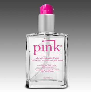 Pink Silicone Lube4 Oz Glass Bottle Default Title