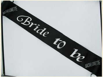 Bride 2b Sash Stones White w Pink
