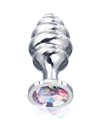 Nixie Honey Dipper Medium Ribbed Stainless Steel Plug Default Title