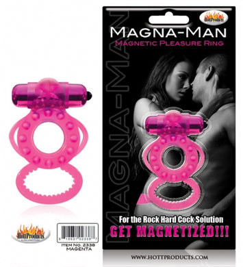 Magna Man Magnetic Ring Magenta Default Title