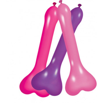 Pecker Balloons Asst 6pc Box Default Title