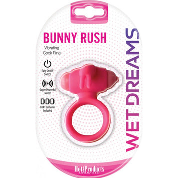 Wet Dreams Bunny Rush Cockring W/ Rabbit Ears Default Title