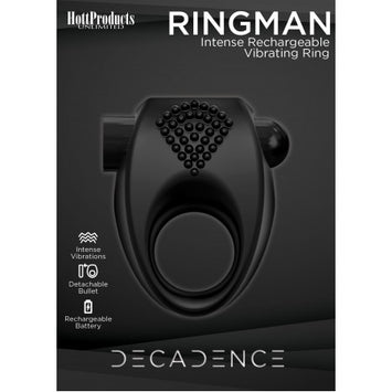 (wd) Decadence Ringman Vibrati Cock Ring Default Title
